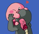 anon balls blush bodily_fluids cum cum_in_throat cum_inside deep_throat face_fucking face_hugging face_squish foreskin genital_fluids genitals glans heart_symbol holding_partner human internal irrumatio kirby kirby_(series) male male/male mammal nintendo oral oral_penetration penetration penile penis penis_in_mouth pink_balls pink_blush pink_foreskin pink_penis red_glans sex squish waddling_head yolka