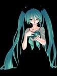  aqua_eyes aqua_hair hatsune_miku iwasaki_takashi long_hair solo twintails very_long_hair vocaloid 