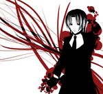  bazett_fraga_mcremitz eu03 face fate/hollow_ataraxia fate/stay_night fate_(series) formal gloves high_contrast monochrome necktie red solo spot_color suit 