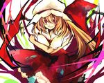  bad_id bad_pixiv_id blonde_hair flandre_scarlet hat pochi-t red_eyes solo touhou 