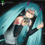  earth evil giantess hatsune_miku long_hair outer_space space twintails vocaloid 