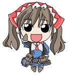  alicia_melchiott chibi lowres military military_uniform senjou_no_valkyria senjou_no_valkyria_1 solo twintails uniform 