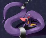  abstract_background arbok autofellatio blush bound chain cobra erection feral forked_tongue hauyne hemipenes long_tongue male masturbation multi_cock nintendo open_mouth oral penis pink_penis pok&#233;mon pok&eacute;mon purple_body reptile scalie snake solo tapering_penis tongue tongue_out video_games 