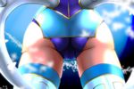  1girl ass blue_rose_(tiger_&amp;_bunny) close-up pov_ass rduuroorn solo thighhighs tiger_&amp;_bunny 