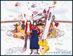  animal_ears axe king_kazuma official_art shinohara_natsuki summer_wars weapon 