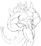  chaor chaotic demon dragmon horn invalid_tag male muscles nipples nude pecs 