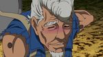  1boy animated animated_gif gray_hair grey_hair growing jirou_(toriko) lowres muscle toriko toriko_(series) 