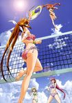  bikini hashimoto_takayoshi mahou_shoujo_lyrical_nanoha mahou_shoujo_lyrical_nanoha_strikers shamal signum swimsuits takamachi_nanoha vita 