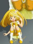 artist_request blonde_hair cure_peace kise_yayoi peeing peeing_self precure smile_precure! wetting yellow_eyes 
