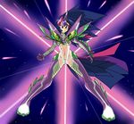  abstract_background armor breasts female friendship_is_magic hair horn human humanized kill_la_kill looking_at_viewer mammal multi-colored_hair my_little_pony purple_eyes reiduran solo spike_(mlp) twilight_sparkle_(mlp) under_boob 