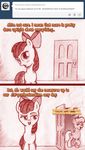  apple_bloom_(mlp) blush bow cub cutie_mark_crusaders_(mlp) dialog english_text equine female feral friendship_is_magic horse jaxonian lesbian mammal ms_harshwhinny_(mlp) my_little_pony pony smile sweat teats text young 