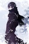  black_eyes black_hair coat highres kirito male_focus scarf sword_art_online tsukimori_usako 