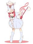  baton hat jakuzure_nonon kill_la_kill kokumosu necktie pink_eyes pink_hair sidelocks smile solo uniform 