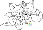  bat breasts canine female fox male mammal miles_prower nipples nude penis rouge_the_bat sega sketch sonic_(series) straight titfuck 