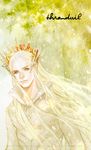  1boy blonde_hair blue_eyes character_name crown elf j j_(onose1213) king male male_focus middle_earth onose1213 pointy_ears solo the_hobbit thranduil 