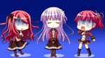  3girls chibi eyes_closed game_cg hinomiya_ayari konno_koharu ko~cha long_hair multiple_girls o_o purple_hair red_hair witch&#039;s_garden witch's_garden yukimura_suzuno 