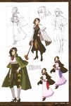  alternate_color bangs blunt_bangs bow bowtie braid brown_hair brown_legwear cape cleavage_cutout clenched_hand colorized concept_art contrapposto dress earrings gavel glasses gyakuten_kenji gyakuten_kenji_2 gyakuten_saiban hair_over_one_eye hand_on_hip high_heels highres holding impossible_clothes impossible_shirt iwamoto_tatsurou jewelry lipstick long_dress makeup mary_janes mikagami_hakari multiple_persona necktie official_art page_number partially_colored scan shirt shoes short_hair sketch slender_waist smile standing thighhighs translation_request white_legwear zettai_ryouiki 
