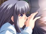  1girl black_hair blue_eyes blush chigusa_misono fellatio game_cg magical_teacher_sensei_wa_majo? oral penis short_hair uncensored 