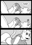  anthro black_and_white breasts clothed clothing comic dialog english_text feline female greyscale mammal monochrome skimpy smile text underwear wonderduck 
