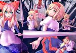  alice_margatroid blonde_hair blue_eyes bow capelet doll green_eyes hair_bow hairband kurone looking_back polearm puppet_strings shanghai_doll shield spear touhou weapon 