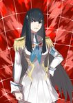  bad_id bad_pixiv_id black_hair blue_eyes epaulettes eyebrows frown highres junketsu kill_la_kill kiryuuin_satsuki kuuki_(pixiv2244659) long_hair 