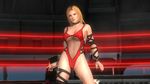  1girl 3d blonde_hair blue_eyes breasts choker dead_or_alive dead_or_alive_5 fishnet fishnets large_breasts official_art pose short_hair solo tecmo tina_armstrong wrestling_outfit 