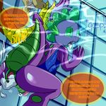  after_sex anus balls cum cum_in_ass cum_inflation cum_inside discord_(mlp) dragon english_text excessive_cum flaccid friendship_is_magic gay inflation male my_little_pony penis saurian_(artist) spike_(mlp) text underwater water 