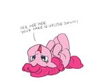  blue_eyes cute cutie_mark dialog equine female friendship_is_magic fur hair happy horse mammal my_little_pony open_mouth pink_fur pink_hair pinkie_pie_(mlp) pony siansaar solo text toony 