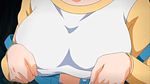  animated animated_gif bounce bouncing_breasts breasts censored character_request clothed_sex denim erect_nipples jeans large_breasts makino_akira nipples oni_chichi_2 paizuri pants poro shirt_lift 