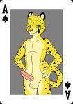  card cheetah erection feline looking_at_viewer male mammal metal_(artist) nude penis solo spots zach_(gamerfox) 