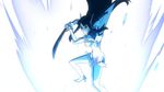  animated animated_gif aura black_hair boots junketsu katana kill_la_kill kiryuuin_satsuki long_hair screencap solo sword thigh_boots thighhighs trigger_(company) weapon 