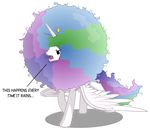  alpha_channel arvaus crown equine female feral friendship_is_magic frown fur hair horn horse long_hair mammal multi-colored_hair my_little_pony open_mouth plain_background pony princess_celestia_(mlp) purple_eyes royalty solo standing text transparent_background white_fur winged_unicorn wings 