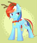  aosion bell blue_fur canine christmas collar cutie_mark equine female feral friendship_is_magic fur hair hat holidays horn horse long_hair mammal multi-colored_hair my_little_pony pegasus pony purple_eyes rainbow_dash_(mlp) rainbow_hair santa_hat smile solo wings 