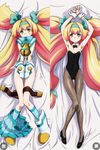  armpits bare_shoulders bed_sheet bell belt belt_removed blazblue blonde_hair bow bunnysuit covering covering_crotch dakimakura detached_collar fishnet_pantyhose fishnets flat_chest full_body gloves green_eyes hair_bow hair_intakes hairband heart heart-shaped_pupils knees_together_feet_apart long_hair low-tied_long_hair magical_girl multiple_views official_art pantyhose pigeon-toed platinum_the_trinity pumps quad_tails skirt skirt_around_one_leg socks symbol-shaped_pupils thigh_gap two_side_up very_long_hair wrist_cuffs 