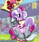  absurd_res anibaruthecat anus blue_eyes blush cub diamond_tiara_(mlp) duo equine female feral flag friendship_is_magic fur grey_fur hair hi_res horse lesbian mammal my_little_pony outside pink_fur pony pussy pussy_juice silver_spoon_(mlp) spread_legs spreading tiara two_tone_hair young 