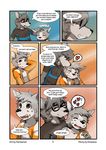  anthro brothers canine comic cub eyewear fur glasses harmarist invalid_tag kitaness male mammal sheath_and_knife sibling size_difference will wolf young 