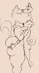 big_butt breasts butt butt_grab canine chubby duo female huge_butt kissing male mammal ramona ritts thick_thighs wide_hips wolf 
