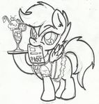  anibaruthecat cub cutie_mark dress equine female feral friendship_is_magic fur hair horse mammal my_little_pony pegasus pony prostitution scootaloo_(mlp) sketch solo waiter wings young 