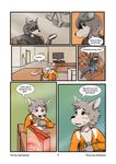  anthro canine comic cub fur harmarist kitaness male mammal sheath_and_knife will wolf young 