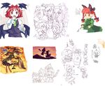  animal_ears bad_id bad_pixiv_id bat_wings blonde_hair bloomers braid cat_ears chen flandre_scarlet hat head_wings highres hong_meiling izayoi_sakuya kaenbyou_rin kirisame_marisa kiriu kisume koakuma kurodani_yamame mizuhashi_parsee multiple_girls patchouli_knowledge red_hair remilia_scarlet touhou underwear wings yakumo_ran yakumo_yukari 