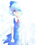  blue_eyes blue_hair chigo cirno death dying melting ribbon sad short_hair solo sunlight tears touhou wings 