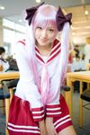  cosplay highres hiiragi_kagami hiiragi_kagami_(cosplay) lucky_star photo saya saya_(cosplayer) school_uniform serafuku skirt twintails 