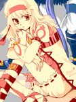  1girl alice_(tales) artist_request character_name couple decus hetero ponytail purple_hair tales_of_(series) tales_of_symphonia tales_of_symphonia_knight_of_ratatosk white_bloomers white_hair yellow_eyes 