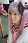  cosplay highres hiiragi_kagami hiiragi_kagami_(cosplay) lucky_star photo saya saya_(cosplayer) school_uniform serafuku twintails 