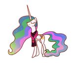  alpha_channel cute equine eyes_closed female feral friendship_is_magic horn horse mammal my_little_pony pony princess_celestia_(mlp) smile solo winged_unicorn wings zicygomar 