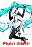  2013 :d aqua_eyes aqua_hair artist_name boots crown dated elbow_gloves full_body gloves goodsmile_company goodsmile_racing hatsune_miku headphones headset jumping leotard long_hair looking_back official_art open_mouth race_queen racing_miku racing_miku_(2013) saitou_masatsugu simple_background smile solo thigh_boots thighhighs twintails very_long_hair vocaloid white_background 