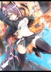  :p black_legwear breasts eyepatch gloves headgear kantai_collection keepout letterboxed licking_lips medium_breasts navel necktie purple_hair school_uniform short_hair smile solo sword tenryuu_(kantai_collection) thighhighs tongue tongue_out torn_clothes weapon yellow_eyes 