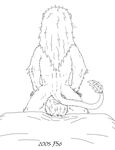  anal anthro bed black_and_white duo faceless_male facesitting feline firestormsix fur gay human invalid_tag lion male mammal monochrome oral plain_background rimming signature sketch white_background 