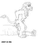  anal anthro bed black_and_white clothing faceless_male feline firestormsix gay human invalid_tag lion male mammal masturbation monochrome oral penis plain_background rimming signature sketch white_background 