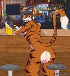  anus back bar barstool beer beverage breasts butt feline female inviting looking_at_viewer looking_back mammal melkiah nude open_mouth photo_background photographic_background plump_labia presenting presenting_hindquarters pussy pyra side_boob solo standing tiger tongue 